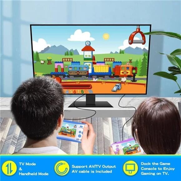 Kids Handheld 168 Built In Games Console Children Ages 4-12 Retro Classic PURPLE - Picture 5 of 5